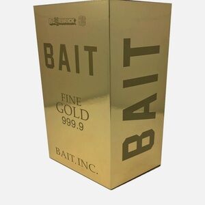 MEDICOM x BAIT FINE GOLD BEARBRICK 400% - 100% Authentic BRAND NEW SEALED IN BOX